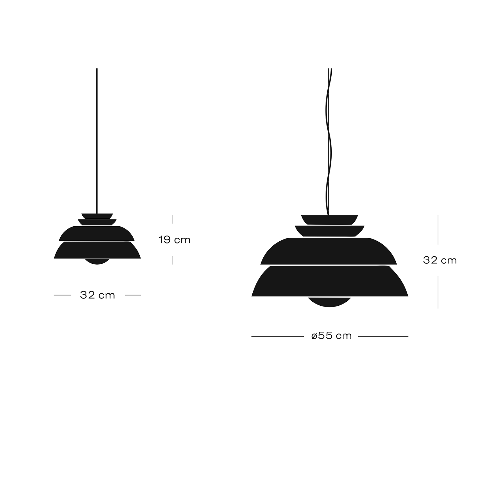 Fritz Hansen Concert Pendant Lamp P1, P3 協樂系列 金屬吊燈