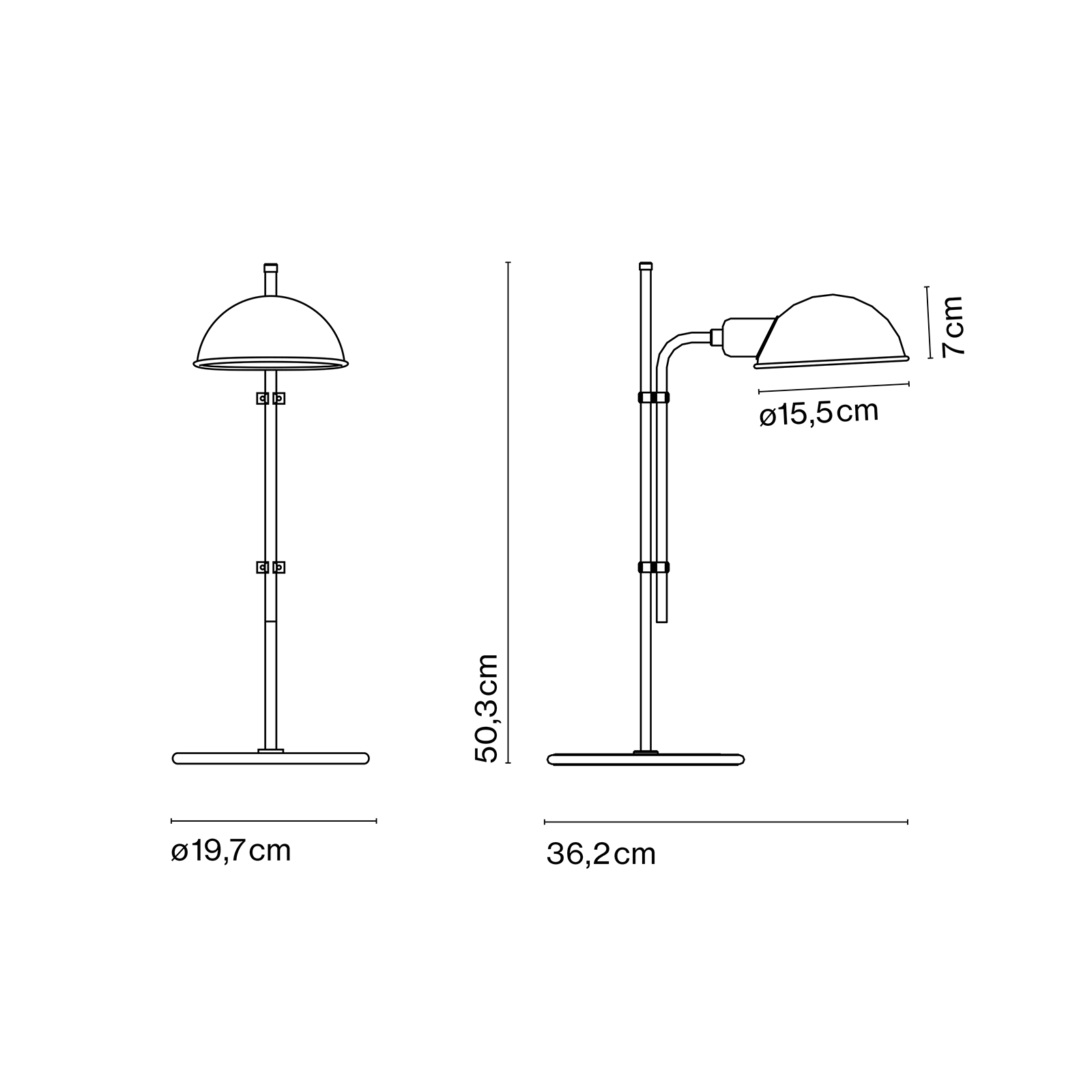 Marset Funiculi Table Lamp 線條系列 金屬桌燈