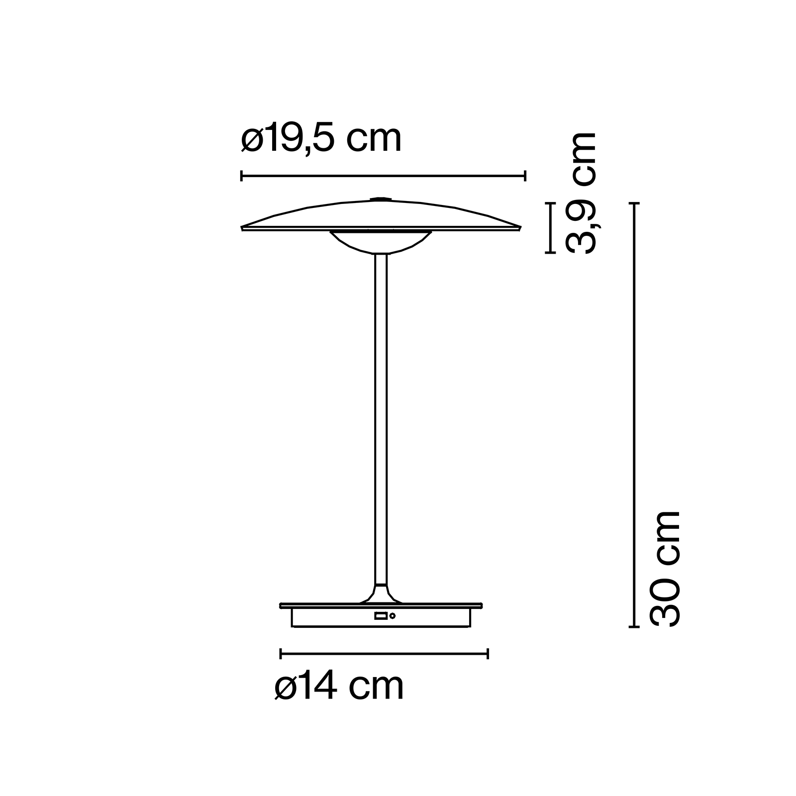 Marset Ginger Portable Table Lamp 琴爵系列 碟形 充電式無線桌燈