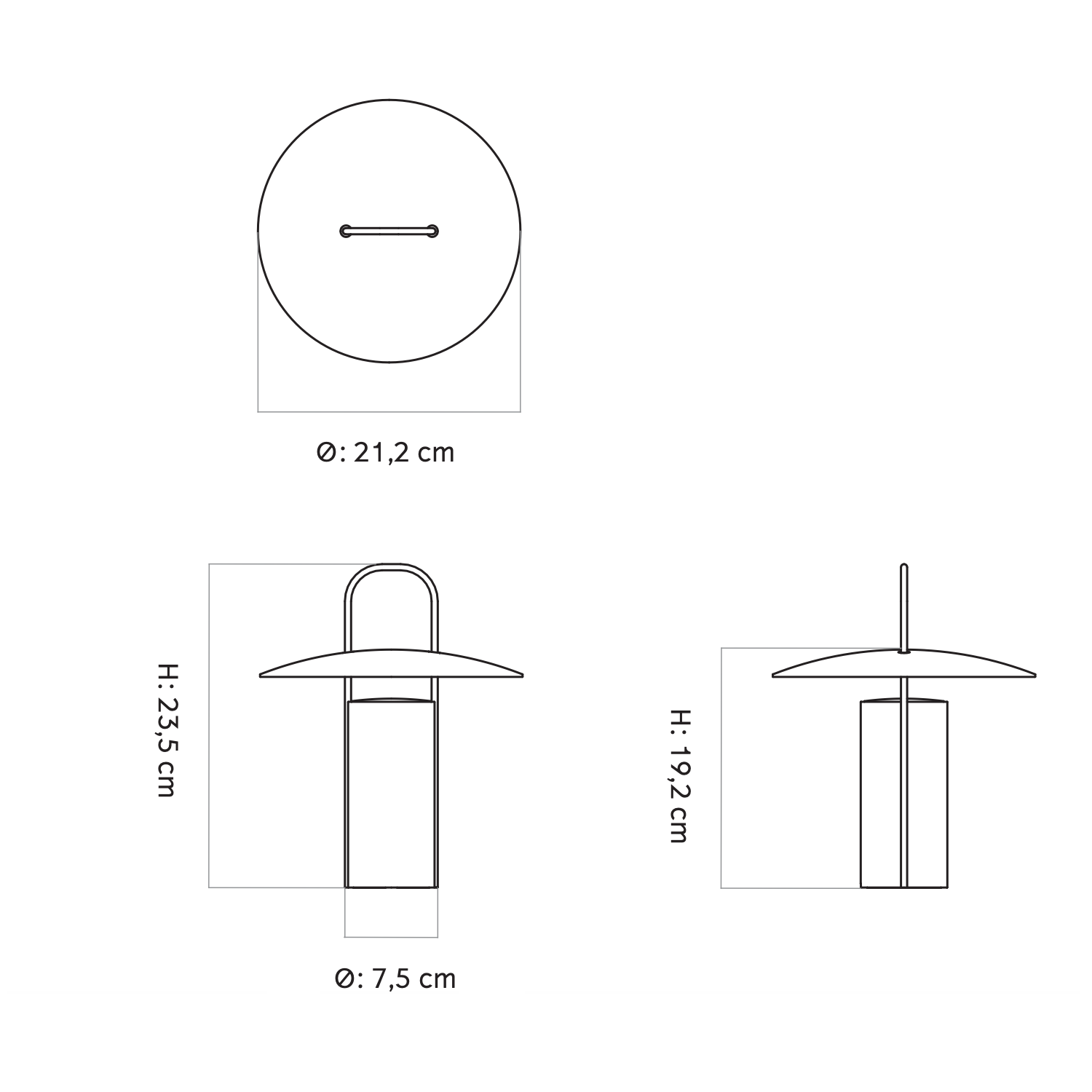 Audo Ray Portable Table Lamp 鐳光系列 充電式 行動桌燈