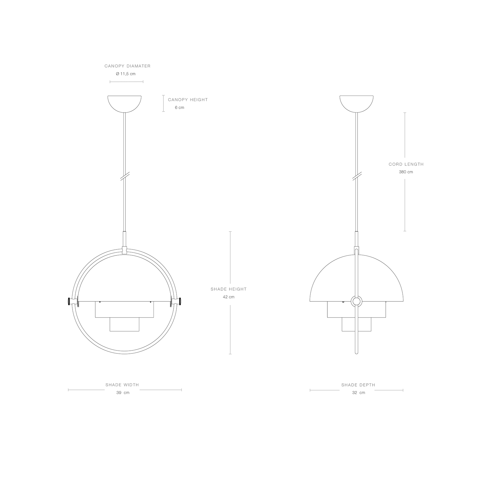 Gubi Multi-Lite Pendant Lamp Large 莫迪系列 吊燈 大尺寸