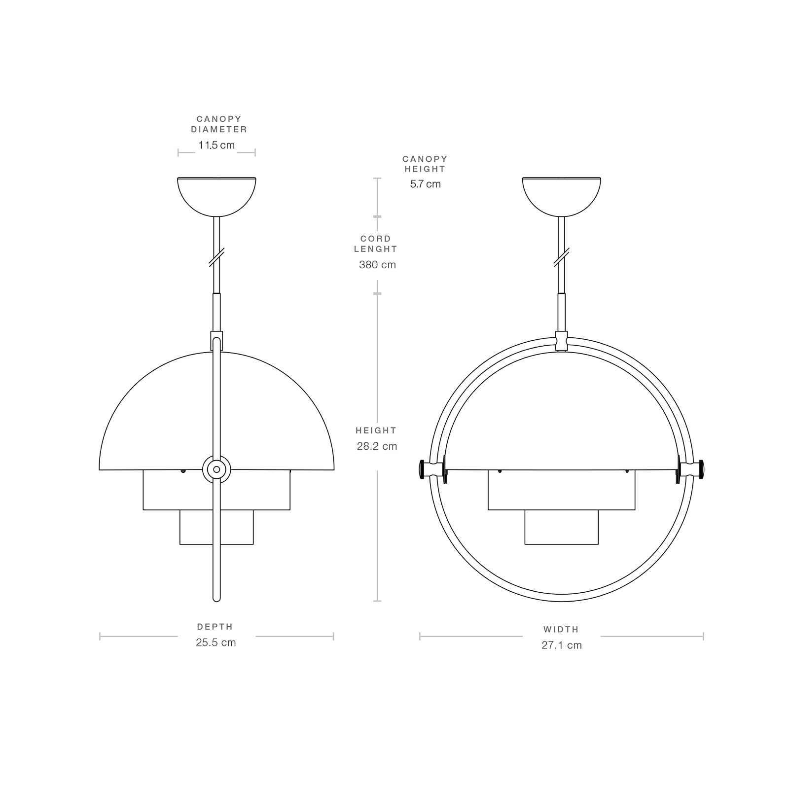 Gubi Multi-Lite Pendant Lamp Small 莫迪系列 吊燈 小尺寸