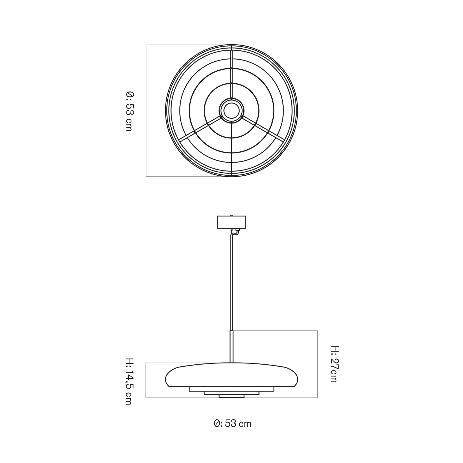 Audo Resonant Pendant 共振系列 復古風 金色吊燈