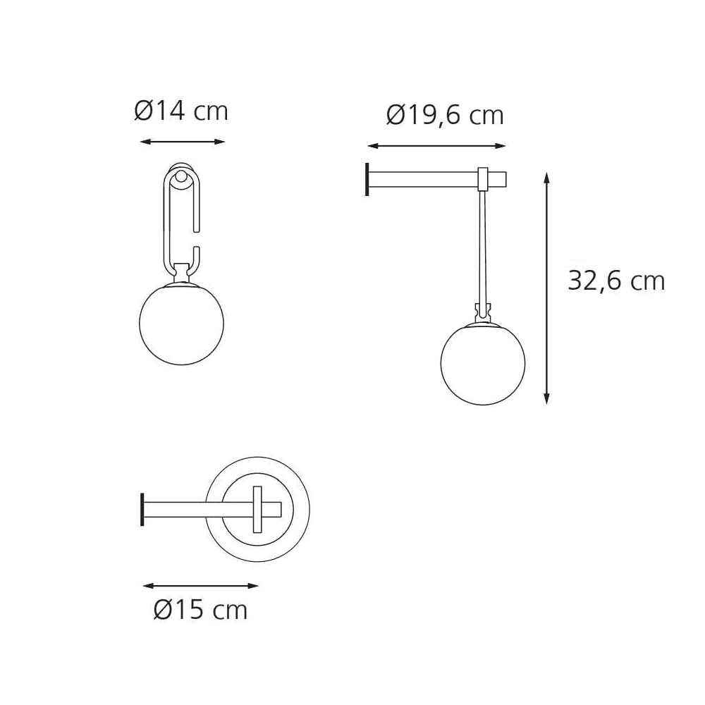 Artemide NH Wall Light 懸掛系列 圓球壁燈