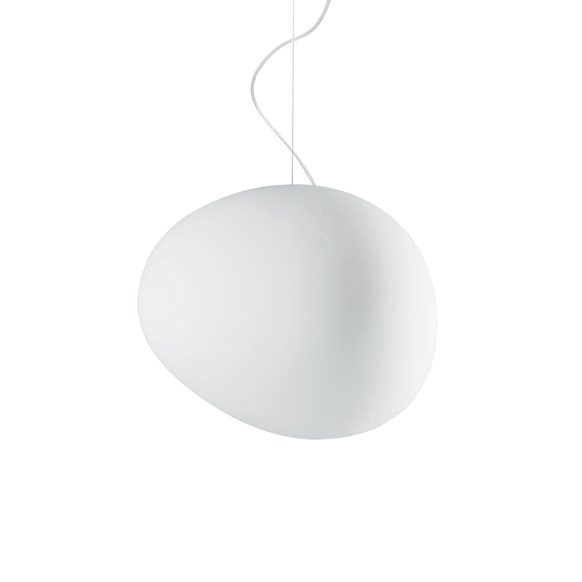 Foscarini Gregg Suspension Lamp in Large 重生系列 霧白玻璃吊燈 - 大尺寸 47 cm