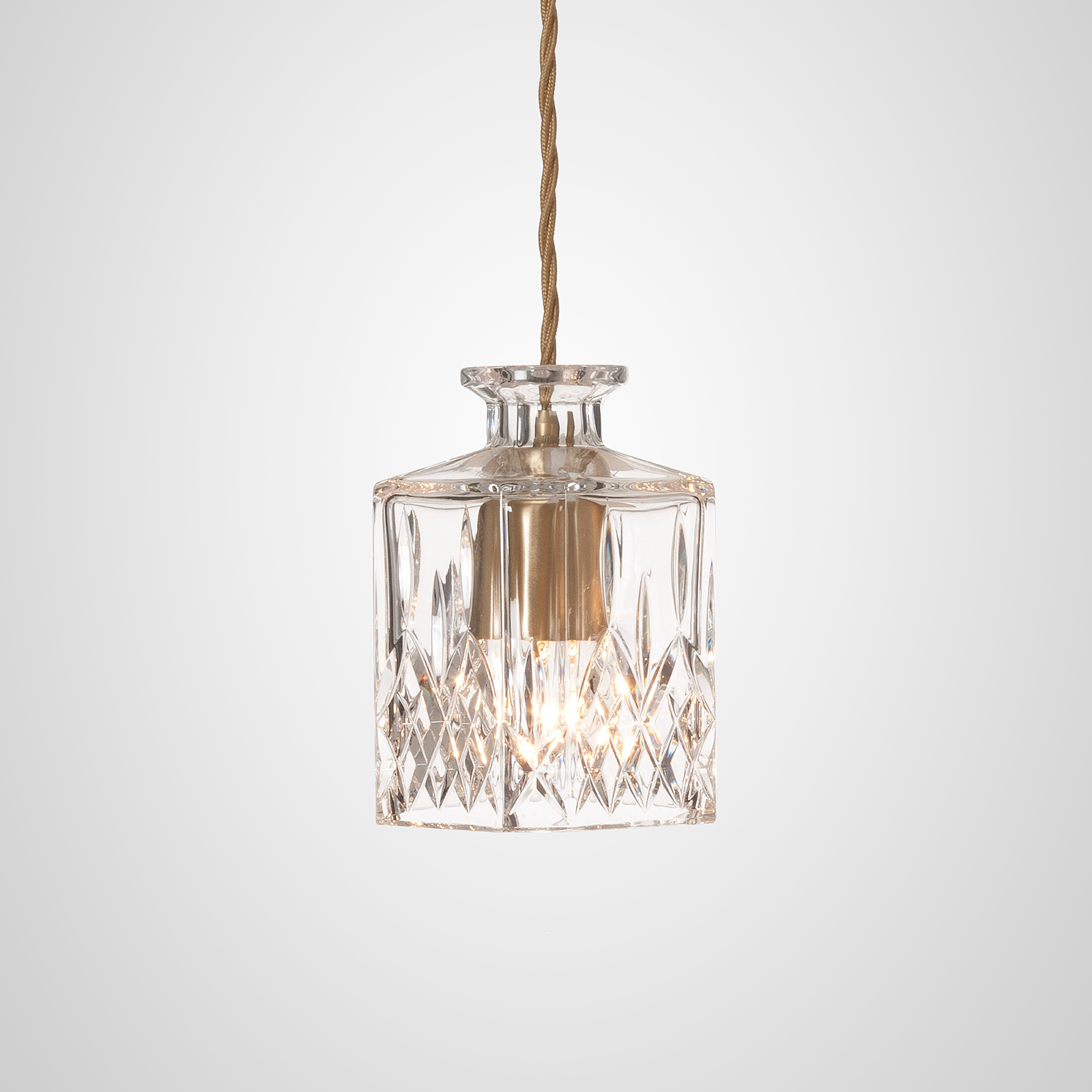 Lee Broom Square Decanterlight Pendant Light 10cm 晶漾系列 網紋切割造型吊燈 - 方正款